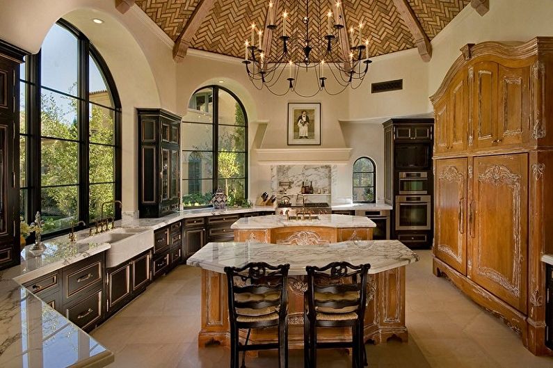 Oriental style kitchen - interior design photo