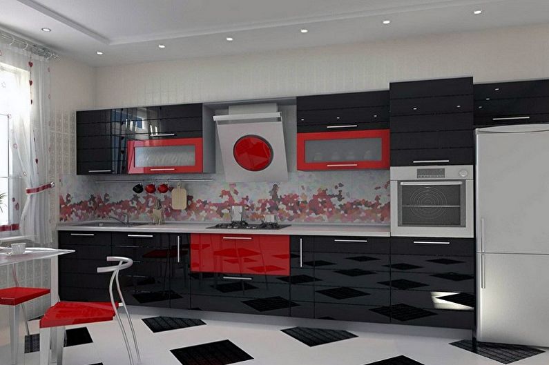 Oriental style kitchen - interior design photo