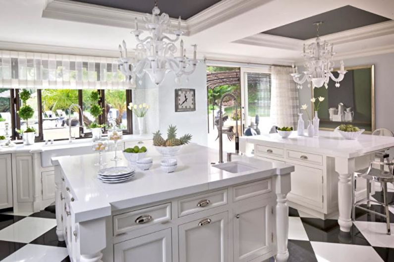 Tulle in the kitchen - photo