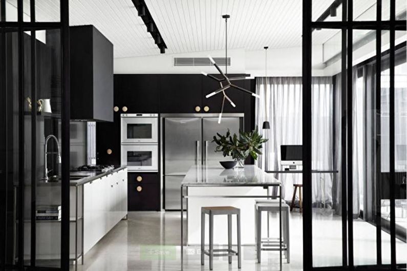 Tulle in the kitchen - photo