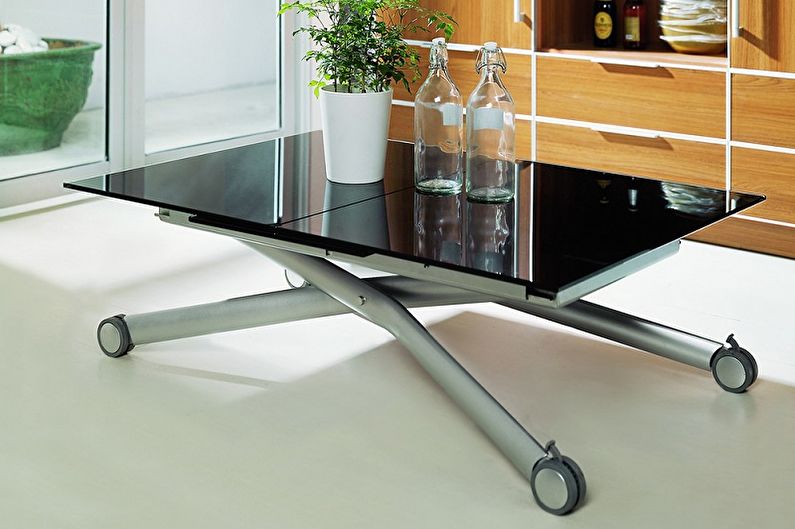 Types of Glass Coffee Tables - Depending on the design