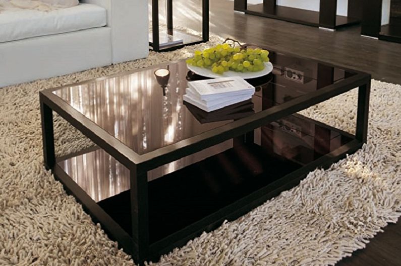 Design of glass coffee tables