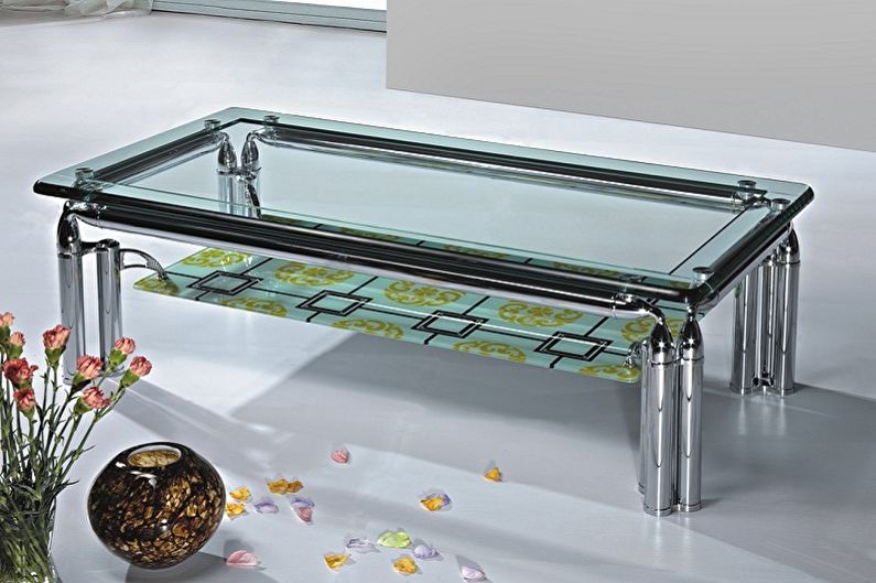 Glass coffee tables - photo