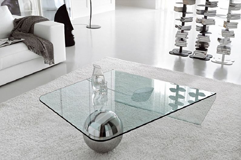 Glass coffee tables - photo