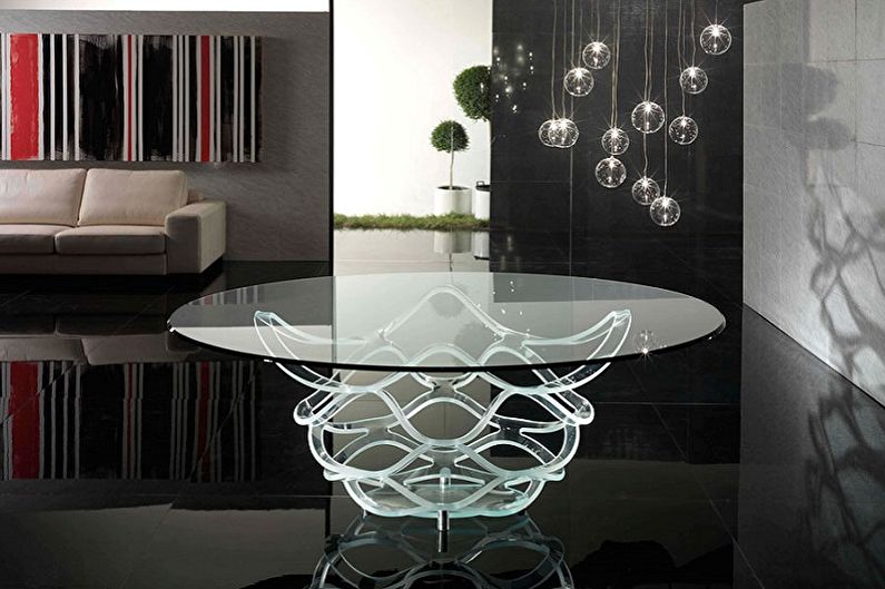 Glass coffee tables - photo