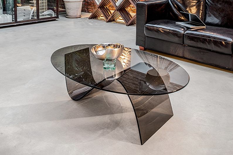 Glass coffee tables - photo