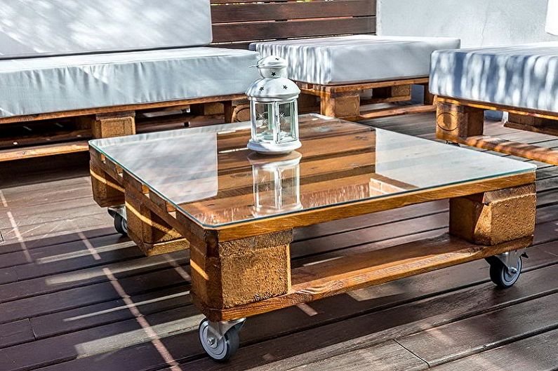 Glass coffee tables - photo