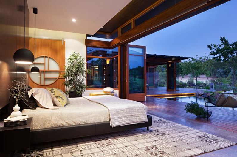 Japanese-style bedroom - interior design photo