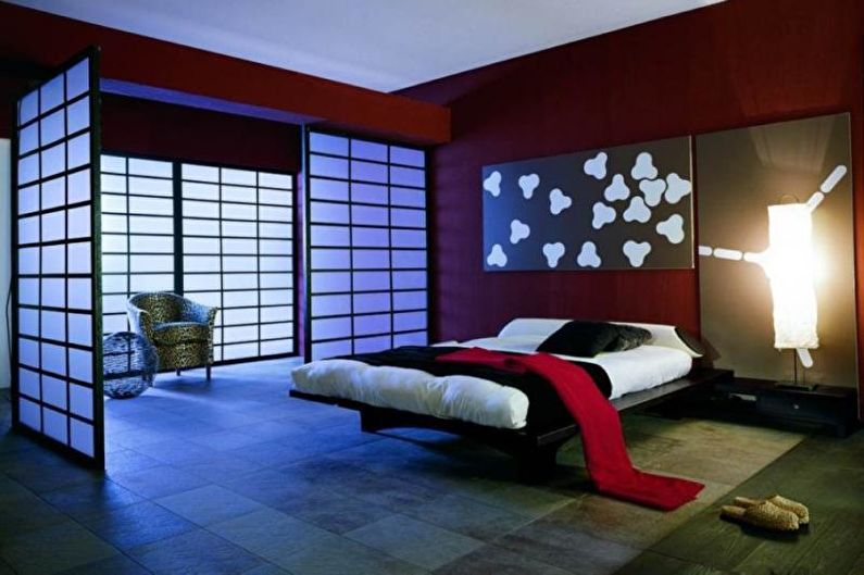 Japanese-style bedroom - interior design photo