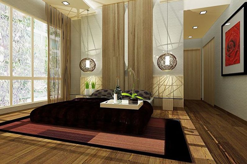 Japanese-style bedroom - interior design photo