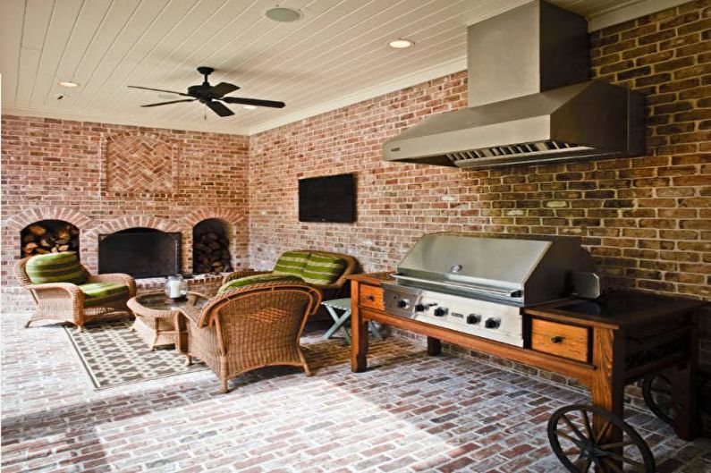 Gazebos with barbecue, stove or barbecue - Types of stoves