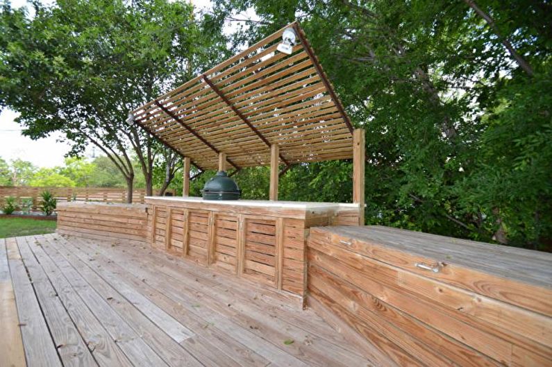 Gazebos with barbecue, stove or barbecue - Preparation for construction
