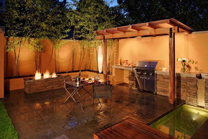 Gazebos with barbecue, stove or barbecue - Preparation for construction