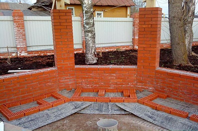 Gazebos with barbecue, stove or barbecue - Construction Steps