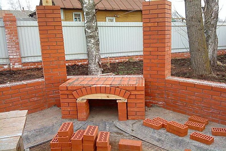 Gazebos with barbecue, stove or barbecue - Construction Steps