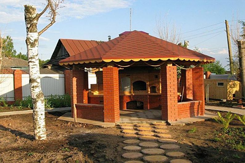Gazebos with barbecue, stove or barbecue - Construction Steps