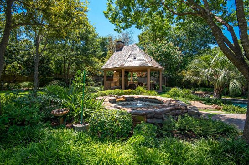Pergolas with barbecue, stove or barbecue - photo