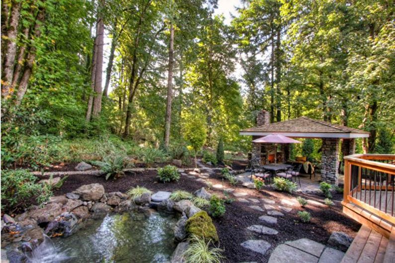 Pergolas with barbecue, stove or barbecue - photo