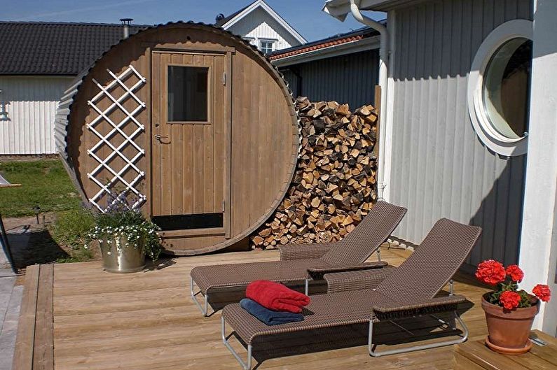 Barrel bath - photo
