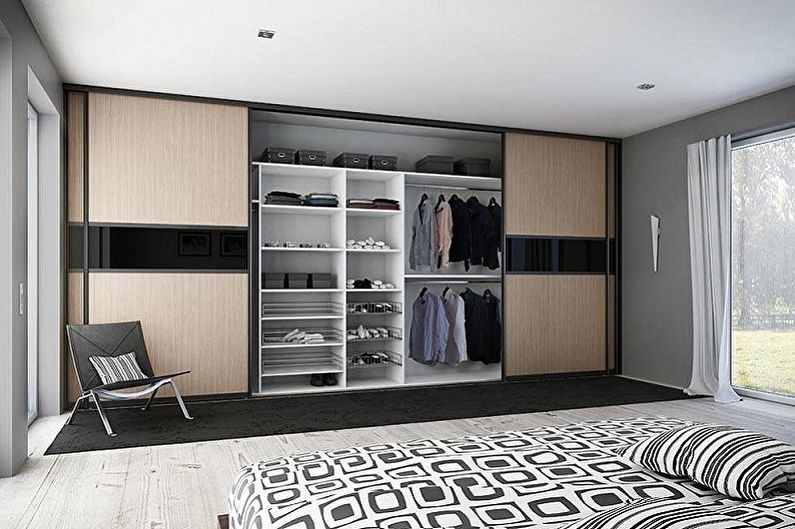 Types of wardrobes - By way of opening