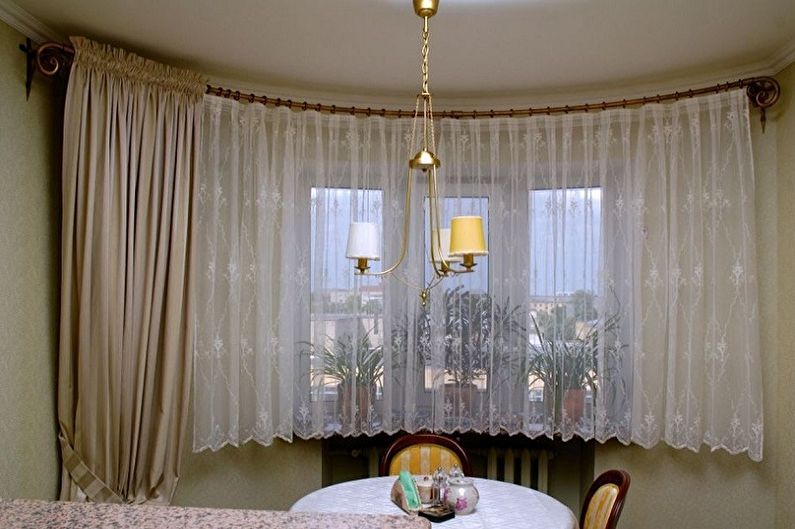 Eaves for curtains - Types of fastening