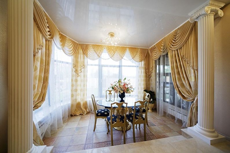 Cornices for curtains - photo