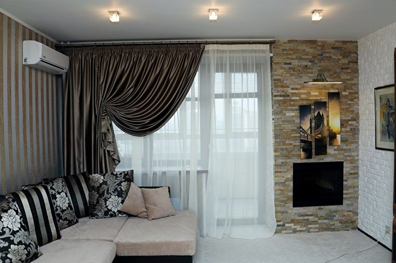Cornices for curtains - photo