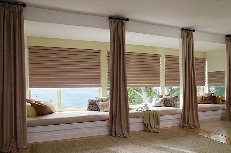 Cornices for curtains - photo