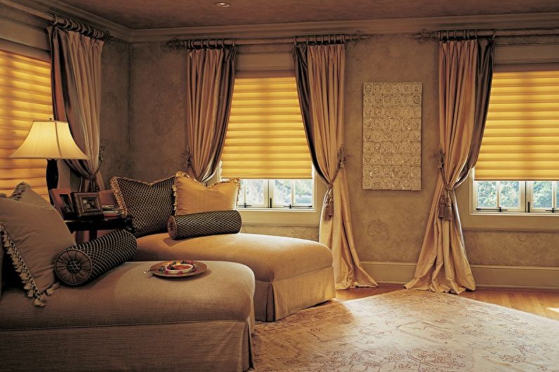Cornices for curtains - photo
