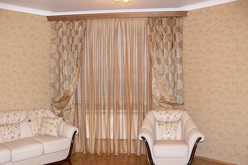 Cornices for curtains - photo