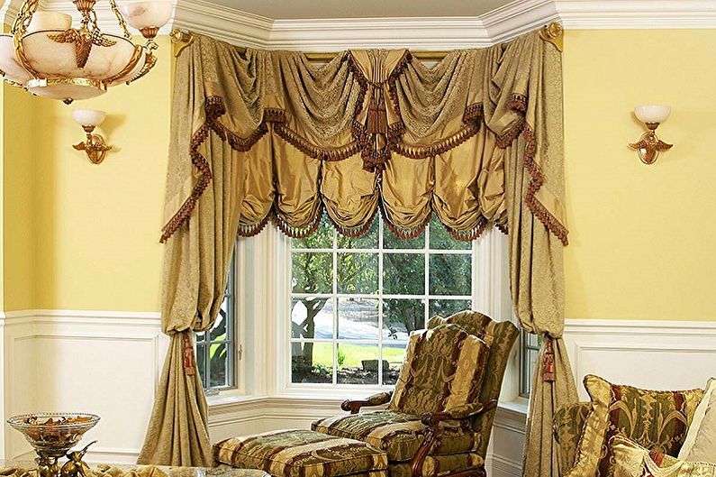 Cornices for curtains - photo