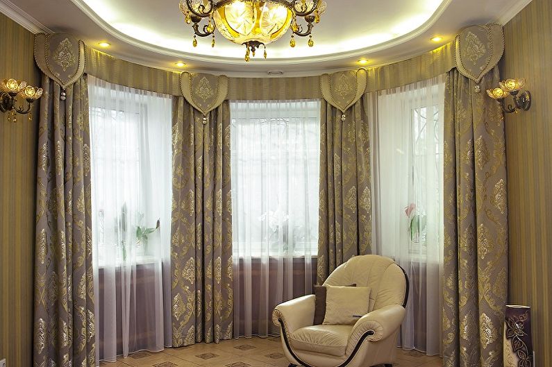 Cornices for curtains - photo