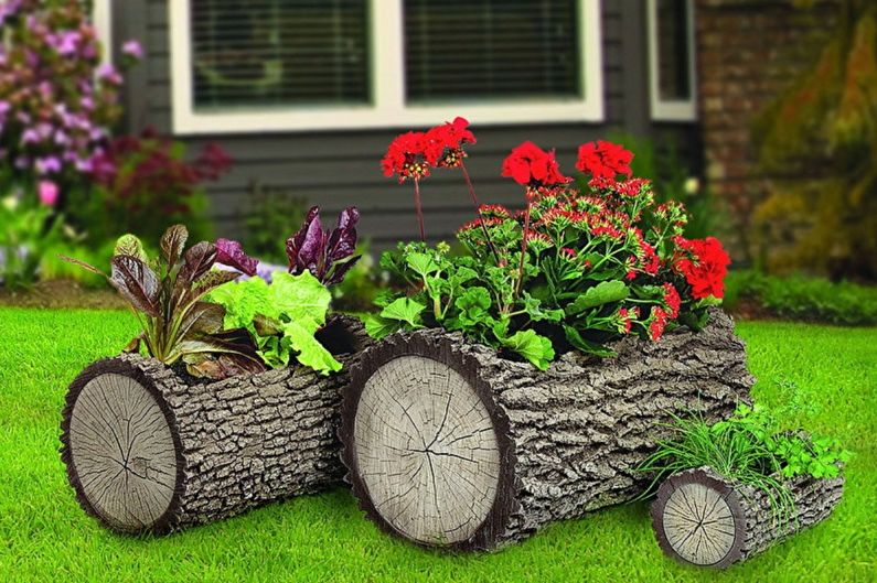 DIY flowerbed - photo
