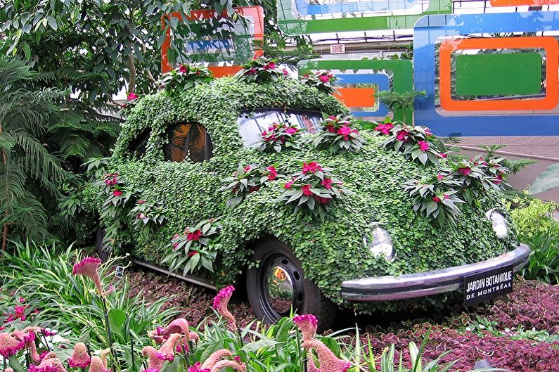 DIY flowerbed - photo