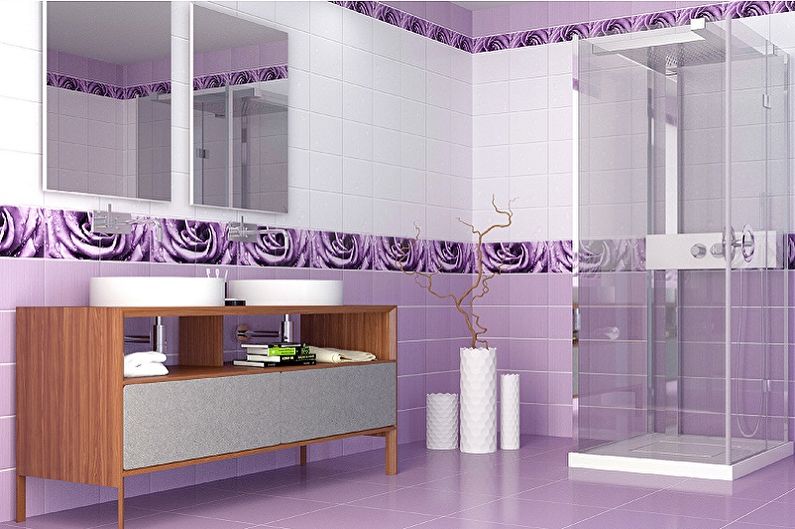 Plastic panels for the bathroom - photo