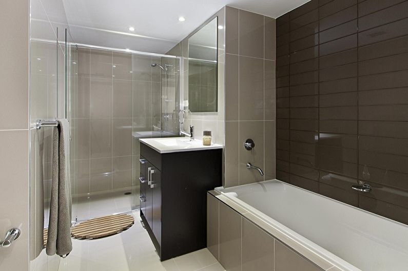Plastic panels for the bathroom - photo