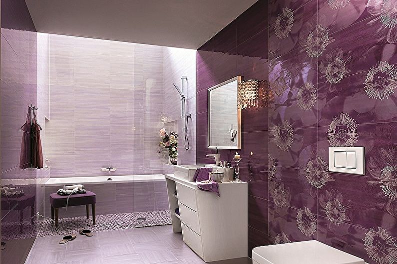 Plastic panels for the bathroom - photo