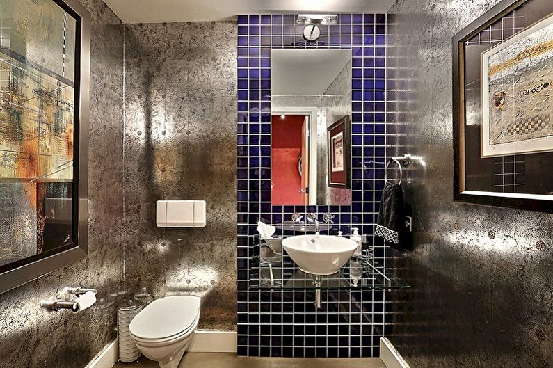 Plastic panels for the bathroom - photo