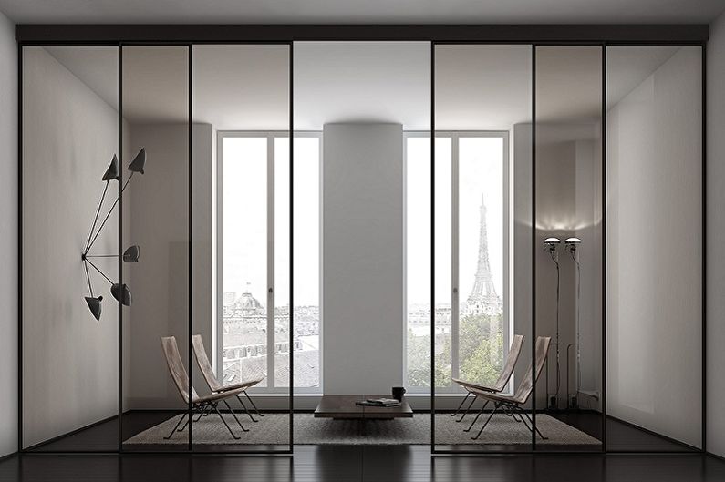 Portes intérieures en verre - photo