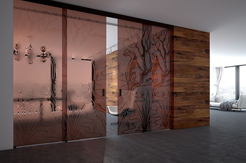 Portes intérieures en verre - photo