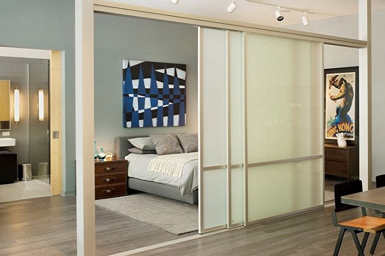 Types of interior sliding doors by type of movement - Standard