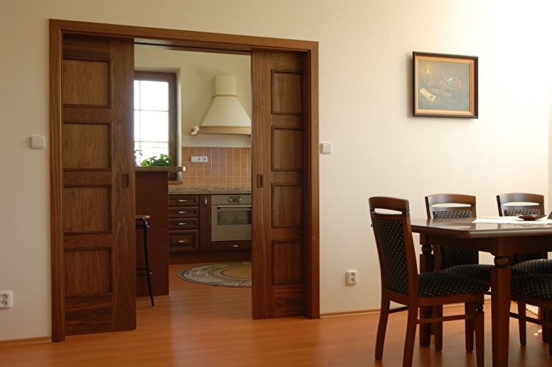 Types of Material of Interior Sliding Doors - Wood