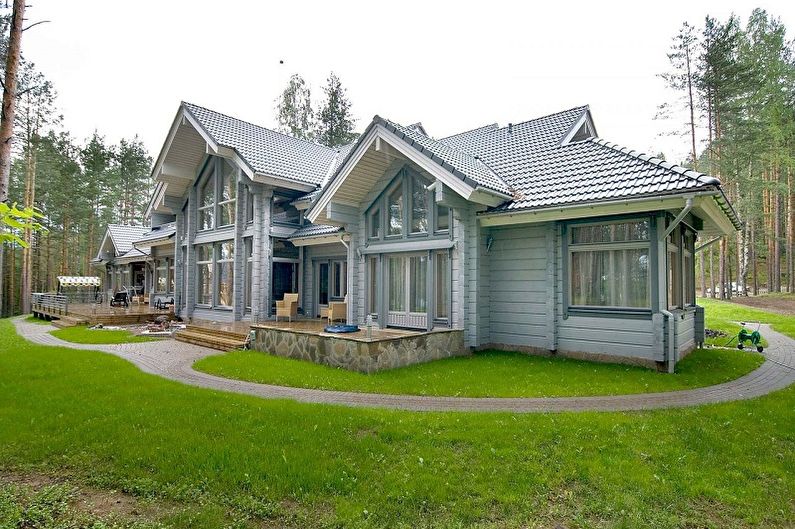 Finnish house made of timber