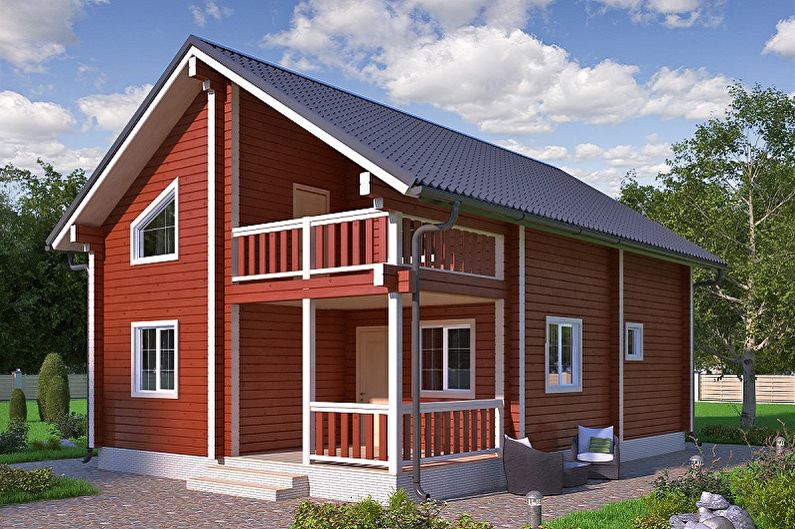 Finnish house made of timber