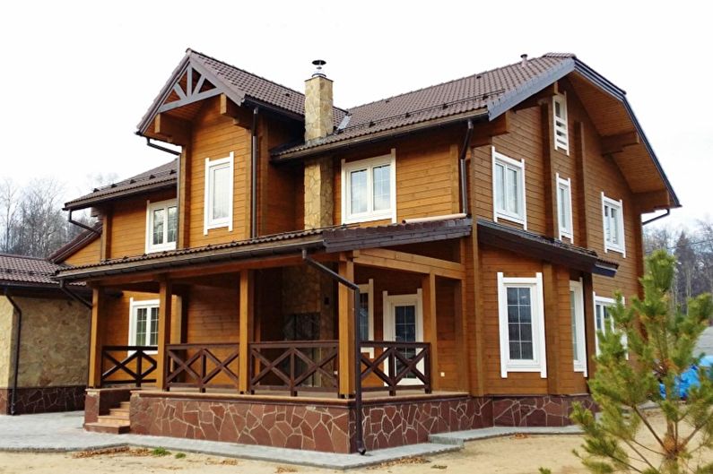 Houses from timber - projects and photos