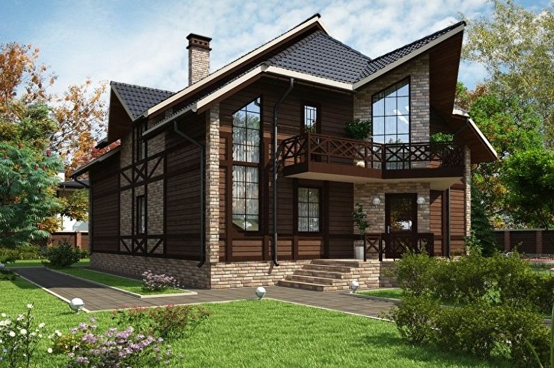 Houses from timber - projects and photos