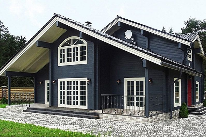 Houses from timber - projects and photos