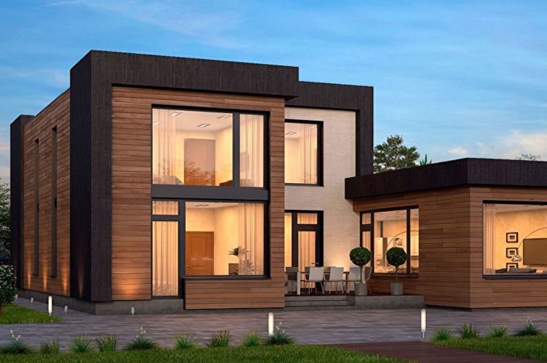 Houses from timber - projects and photos