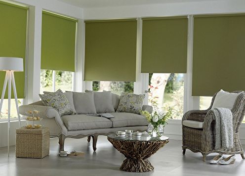 Roller blinds (80 photos): types, ideas for interiors