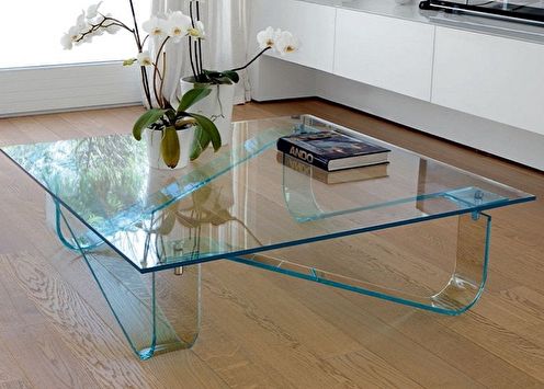 Glass coffee table (75 photos)